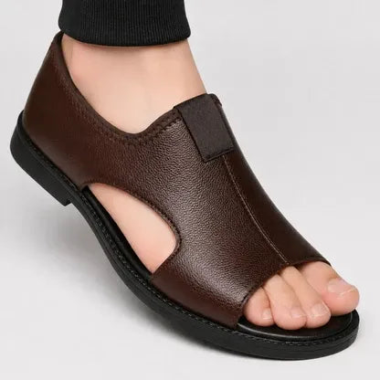 Sandalia Confort en Cuero Casual